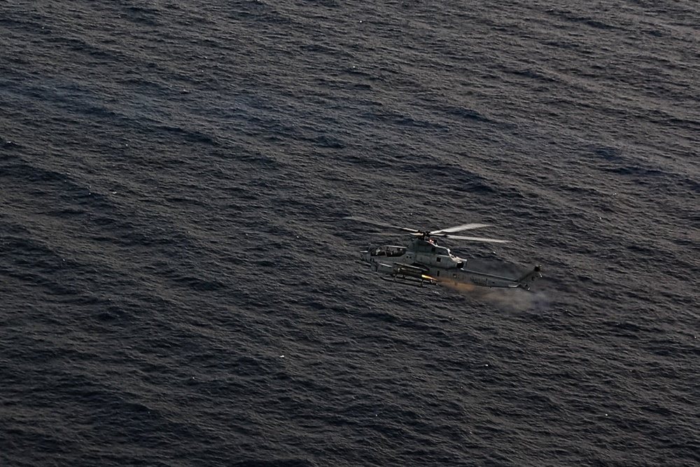 22nd MEU(SOC) | UH-1Ys and AH-1Z Live Fire Exercise