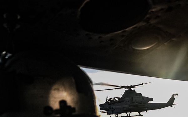 22nd MEU(SOC) | UH-1Ys and AH-1Z Live Fire Exercise