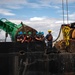 U.S. Coast Guard Cutter Juniper conducts maintenance on channel buoys