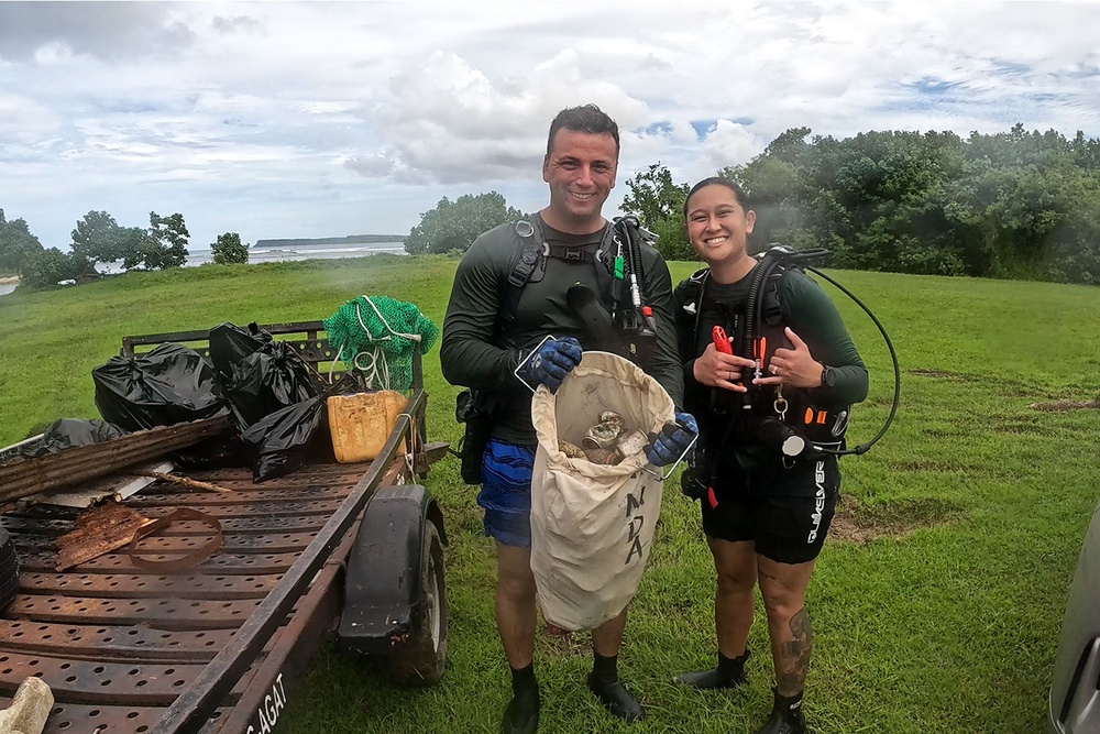 Village beautification goes headfirst into the ocean