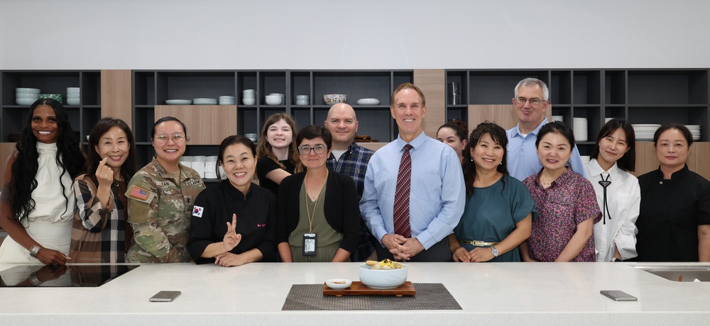 Members of 403rd AFSB took part in a samgyetang cooking class