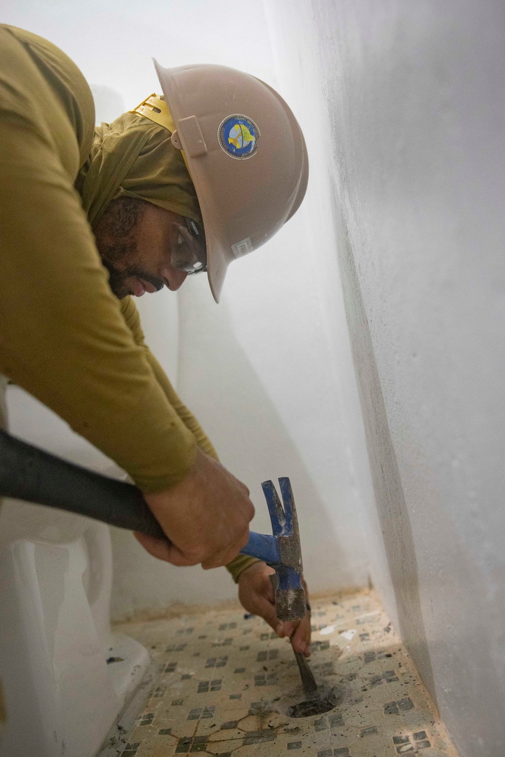 Naval Mobile Construction Battalion Four performs repairs on Aimeliik Elementary School in support of Pacific Partnership 2025