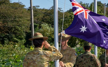 OS25 Flag Lowering Ceremony