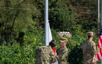 OS25 Flag Lowering Ceremony