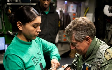 USS Gerald R. Ford (CVN 78) Hosts the British Royal Navy's 1st Sea Lord