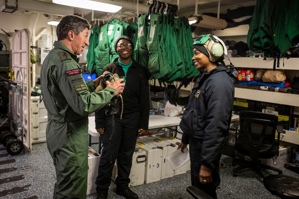 USS Gerald R. Ford (CVN 78) Hosts the British Royal Navy's 1st Sea Lord
