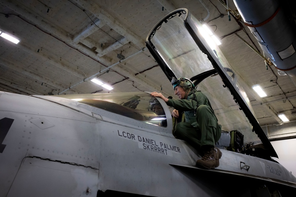 USS Gerald R. Ford (CVN 78) Hosts the British Royal Navy's 1st Sea Lord