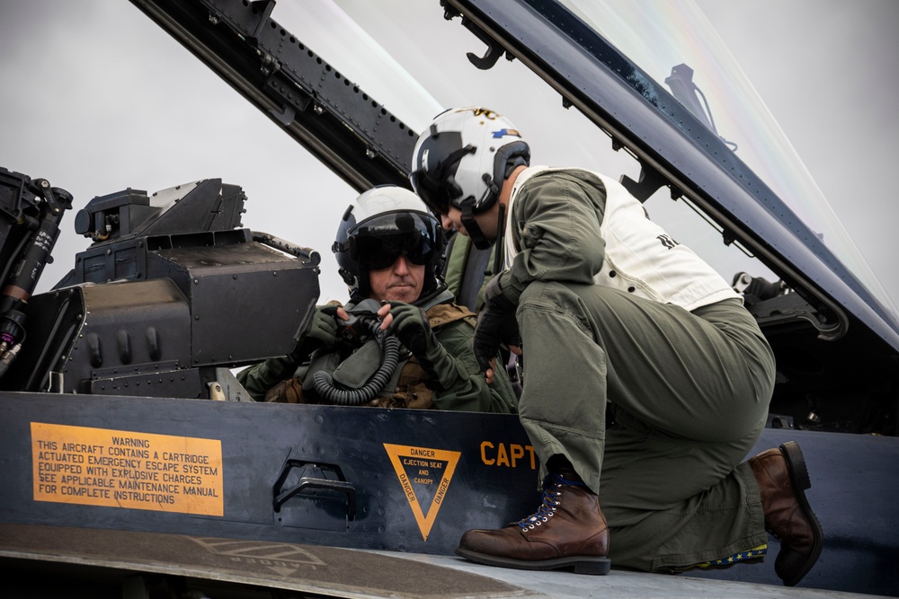 USS Gerald R. Ford (CVN 78) Hosts the British Royal Navy's 1st Sea Lord