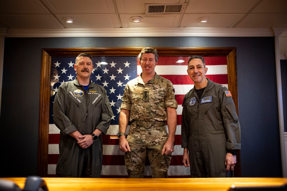 USS Gerald R. Ford (CVN 78) Hosts the British Royal Navy's 1st Sea Lord