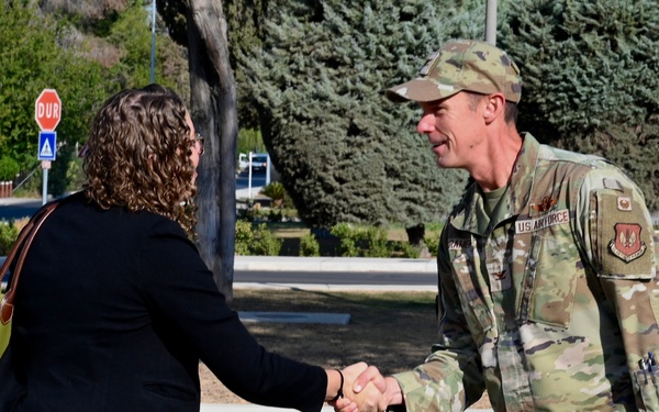 STAFFDEL Katie Magnus and Andy Scott visit Incirlik