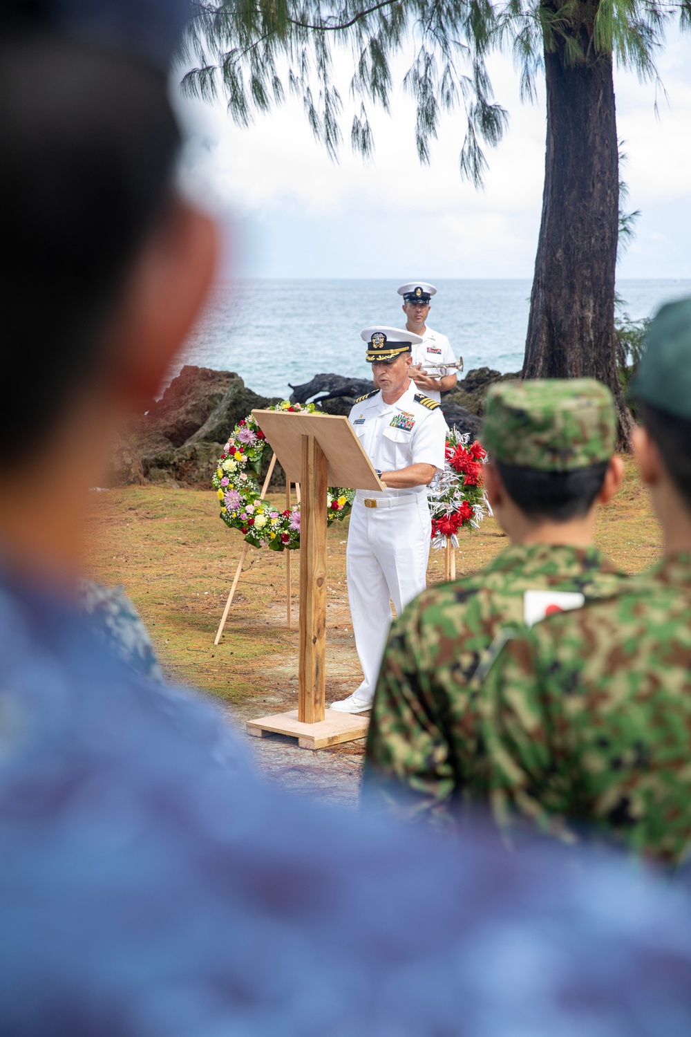 Multinational service members commemorate Battle of Peleliu with wreath laying ceremony