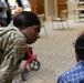 Airmen play games Veterans at the Armed Forces Retirement Home