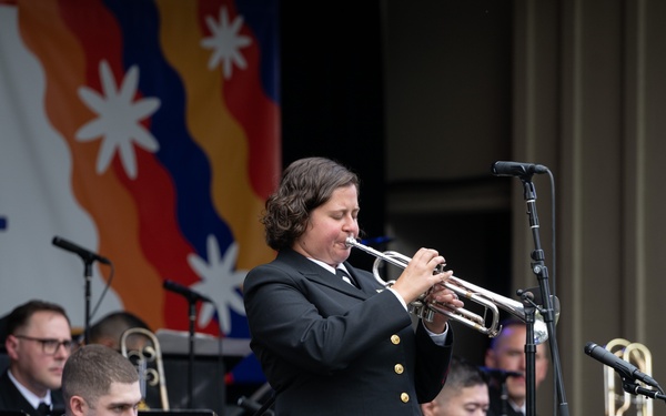 Navy Band Commodores perform at the Monterey Jazz Festival