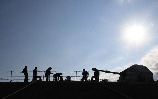 Ships depart Naval Station Mayport for UNITAS 2025