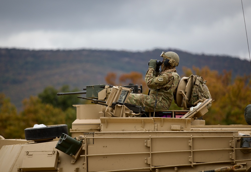 1st ABCT, 1st Infantry Division, M1A2 Abrams Conduct Table IV Gunnery at Novo Selo Training Area