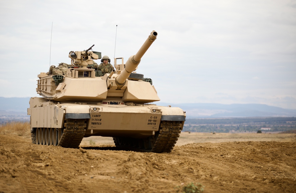1st ABCT, 1st Infantry Division, M1A2 Abrams Conduct Table IV Gunnery at Novo Selo Training Area