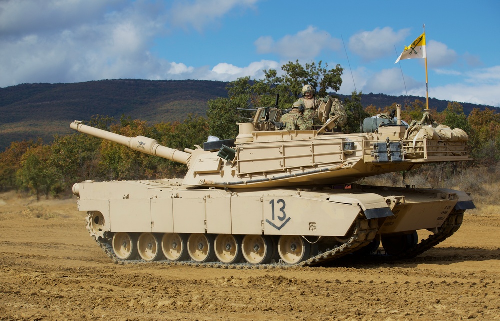 1st ABCT, 1st Infantry Division, M1A2 Abrams Conduct Table IV Gunnery at Novo Selo Training Area