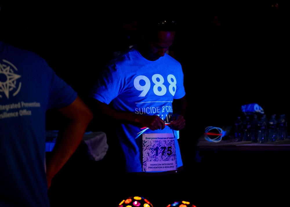 Suicide Prevention &amp; Awareness 5K Glow Run held