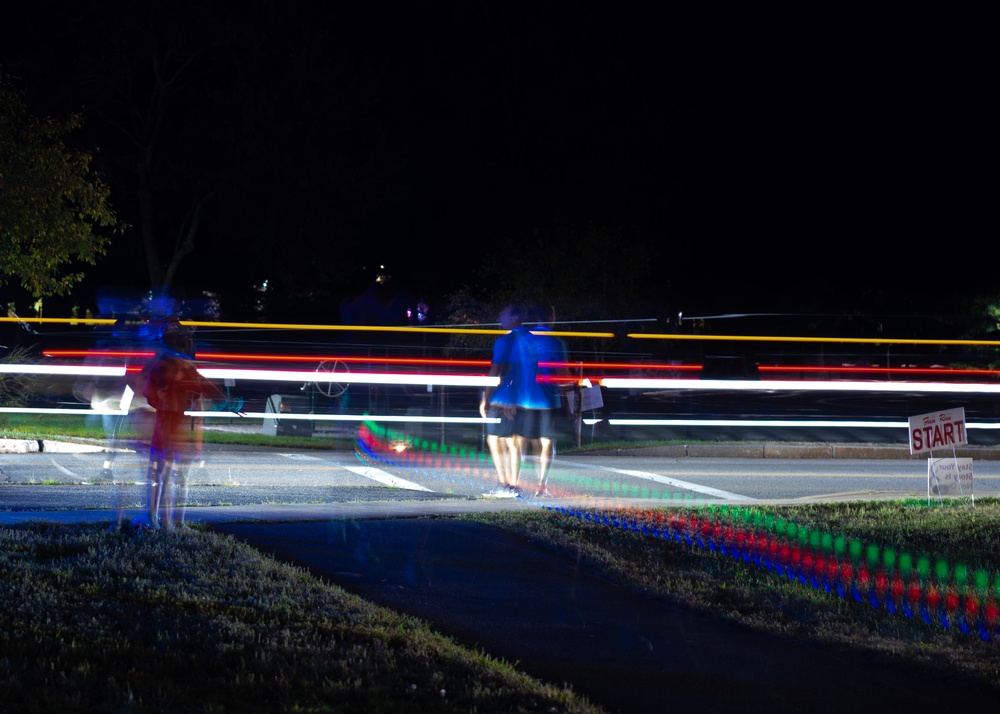 Suicide Prevention &amp; Awareness 5K Glow Run held