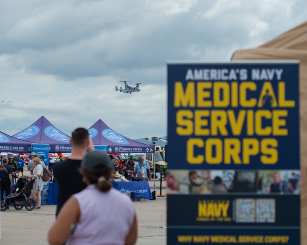 NMRTC San Diego STEM team exhibits Navy Medicine expeditionary capabilities at America's Air Show 2025