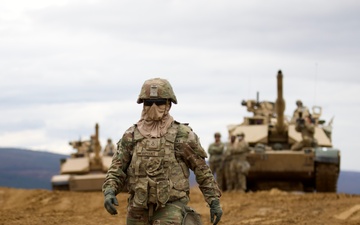 1st ABCT, 1st Infantry Division, M1A2 Abrams Conduct Table IV Gunnery at Novo Selo Training Area