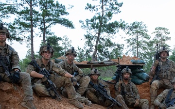 Iowa National Guard Soldiers pause during JRTC rotation