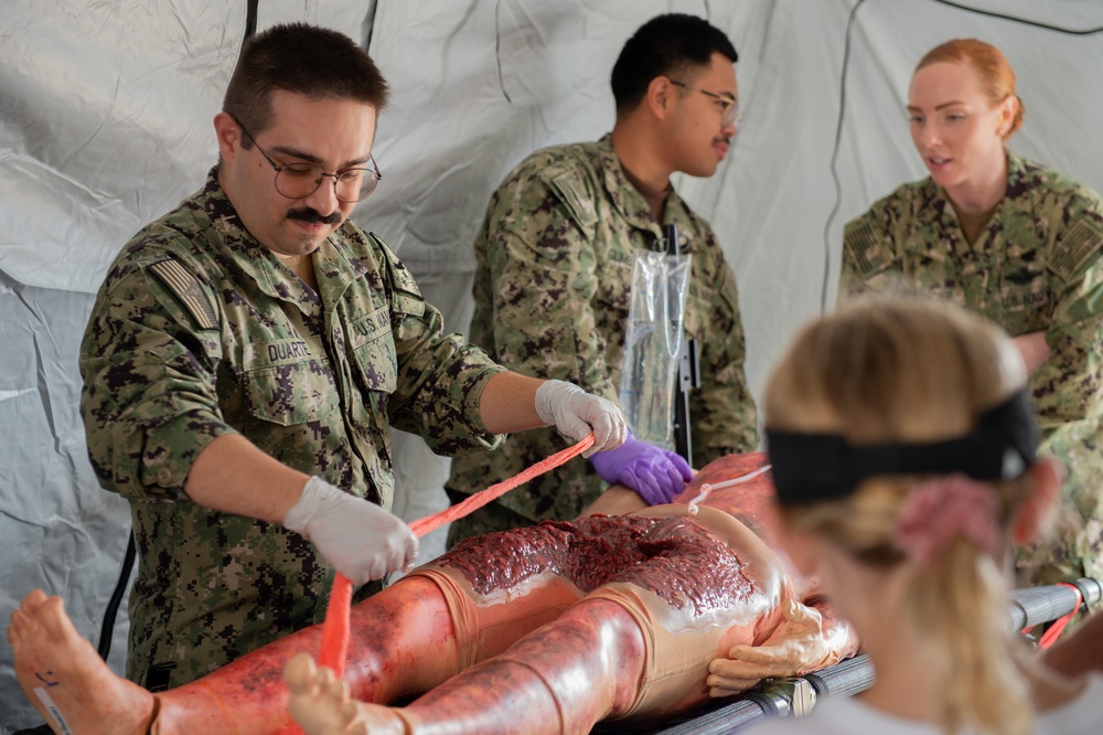 NMRTC San Diego STEM team exhibits Navy Medicine expeditionary capabilities at America's Air Show 2025