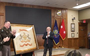 Historic Pa. National Guard flag returns to Fort Indiantown Gap