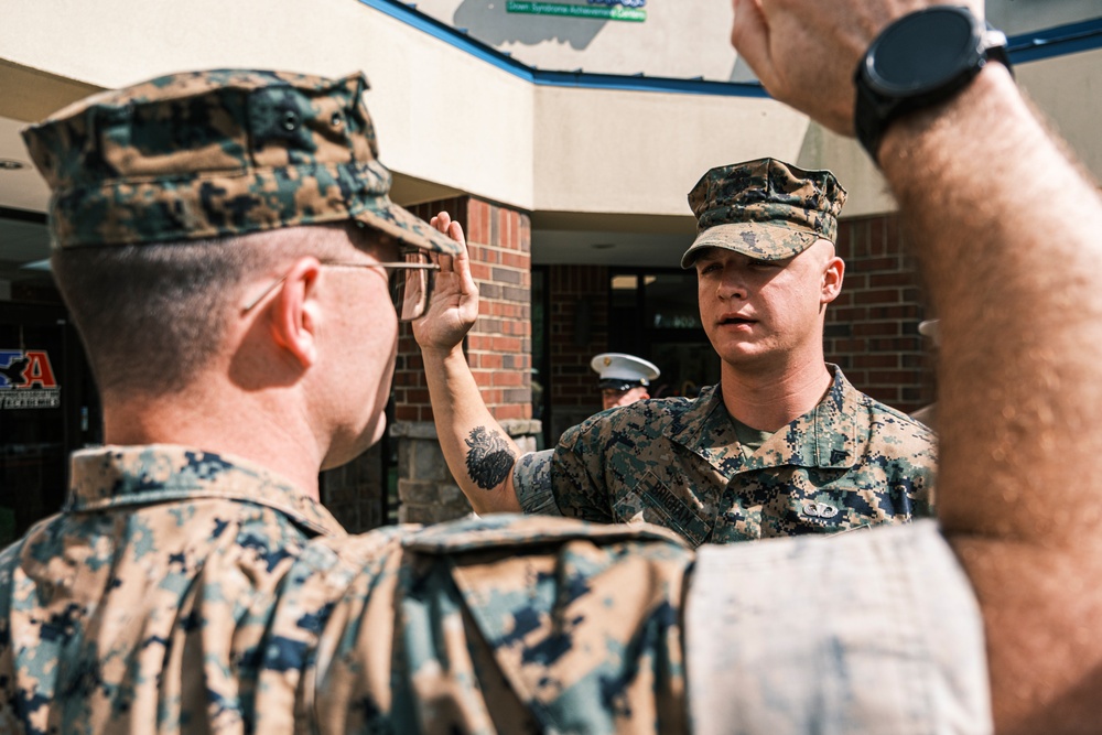 Marine Battling Cancer Promoted to Corporal