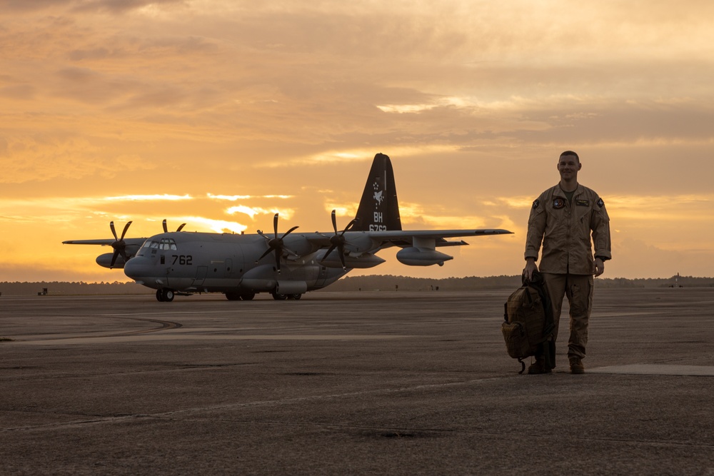 Marines with VMGR-252 deployed from MCAS Cherry Point