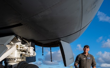After dark: nighttime air refueling with the E-3 Sentry