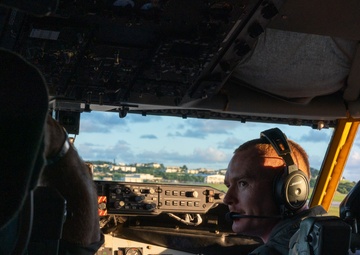 After dark: nighttime air refueling with the E-3 Sentry