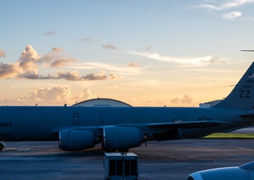 After dark: nighttime air refueling with the E-3 Sentry