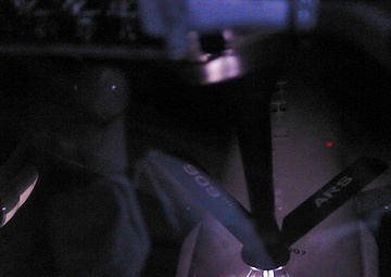 After dark: nighttime air refueling with the E-3 Sentry