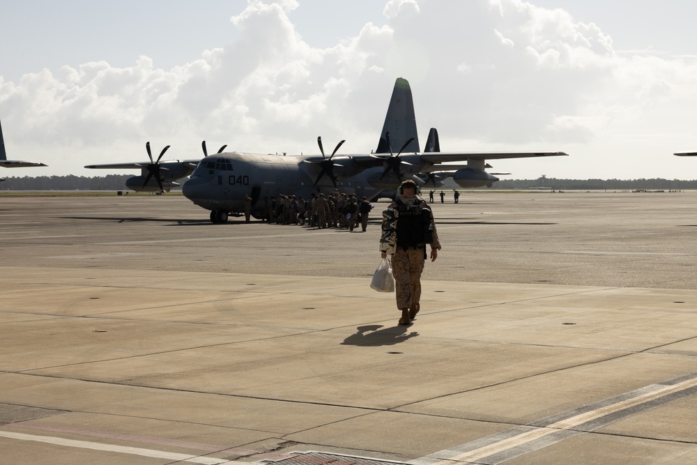Marines with VMGR-252 deployed from MCAS Cherry Point