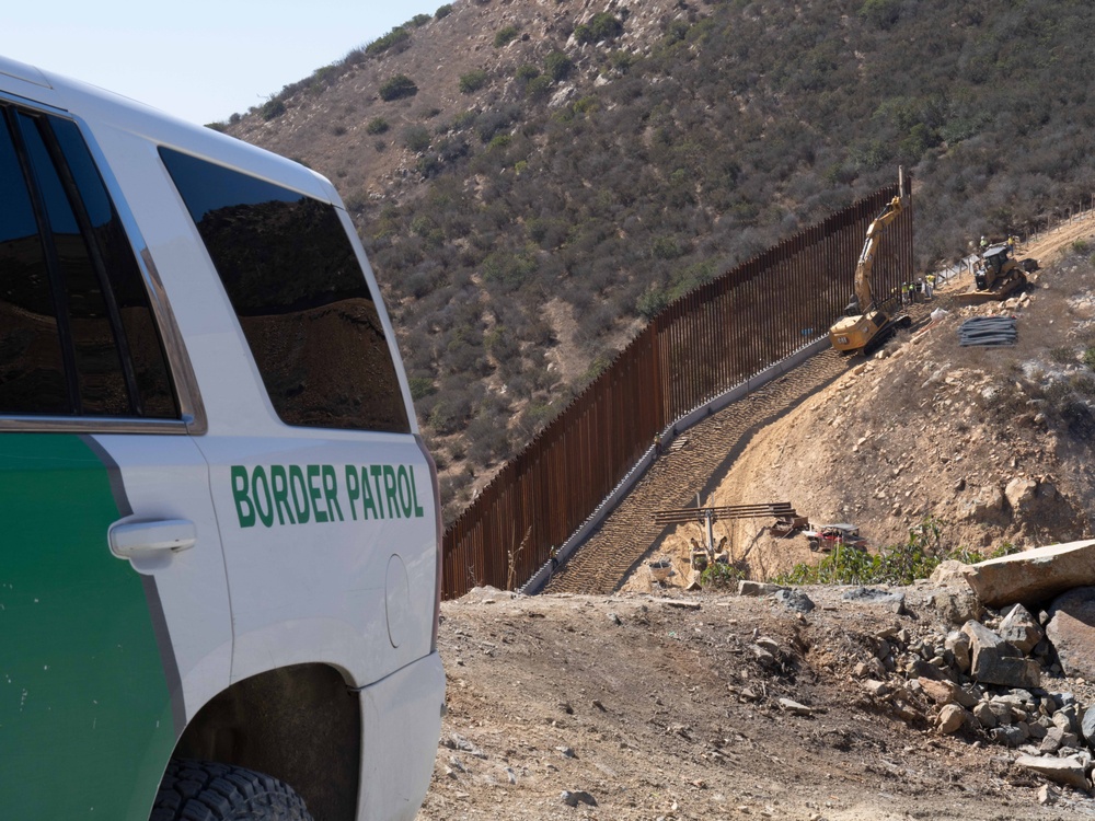 New Border Wall Construction in Dulzura, CA