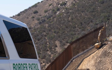 New Border Wall Construction in Dulzura, CA