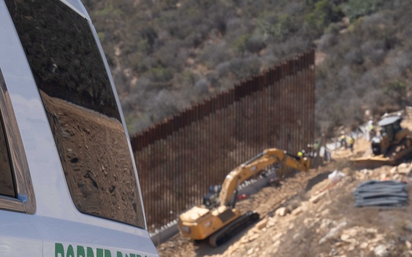New Border Wall Construction in Dulzura, CA