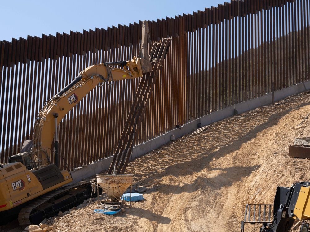 New Border Wall Construction in Dulzura, CA