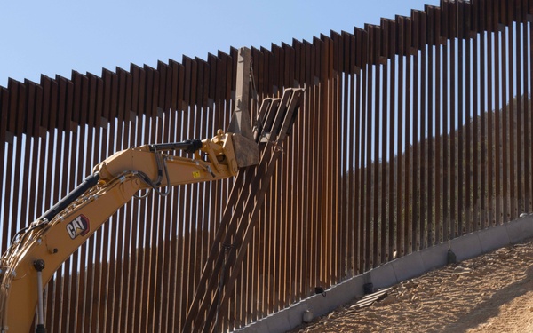 New Border Wall Construction in Dulzura, CA