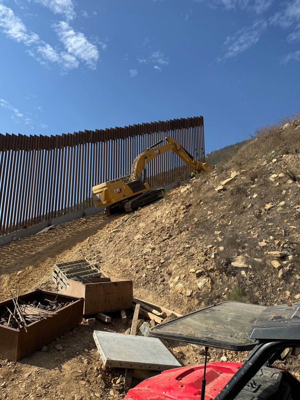New Border Wall Construction in Dulzura, CA