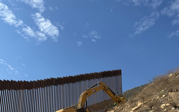New Border Wall Construction in Dulzura, CA