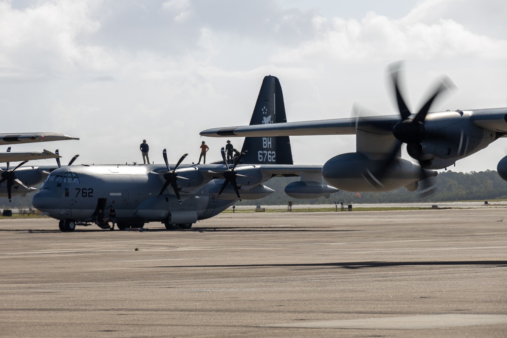 Marines with VMGR-252 deployed from MCAS Cherry Point