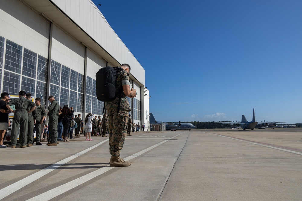 Marines with VMGR-252 deployed from MCAS Cherry Point