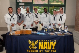 SAILORS VISIT CHICOPEE HIGH SCHOOL DURING CONNECTICUT RIVER VALLEY NAVY WEEK