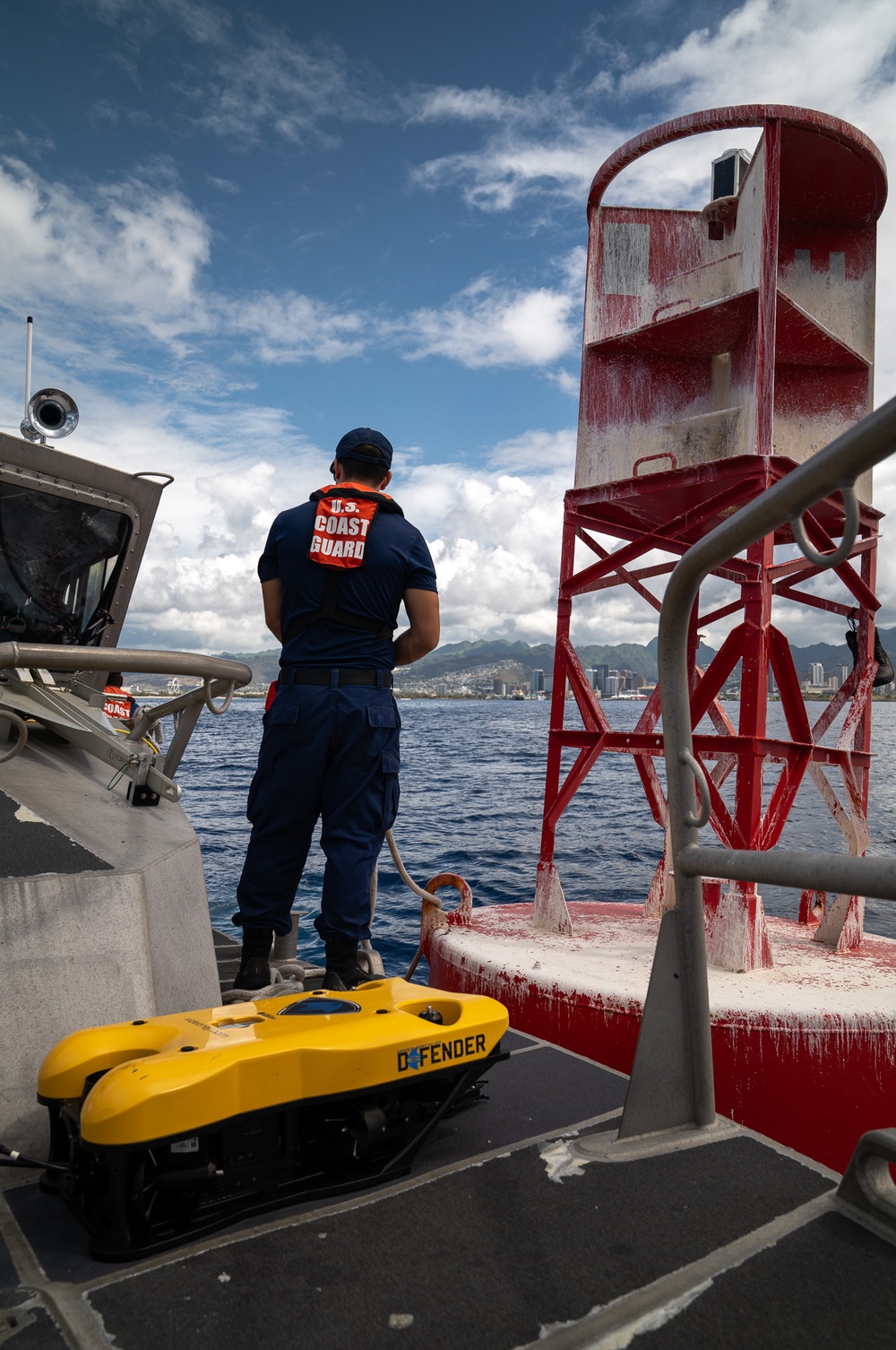 U.S. Coast Guard conducts aids to navigation inspections