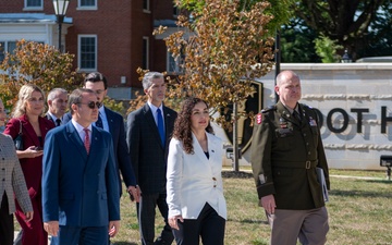 Her Excellency Dr. Vjosa Osmani Sadriu President Of The Republic Of Kosovo Visits the USAWC
