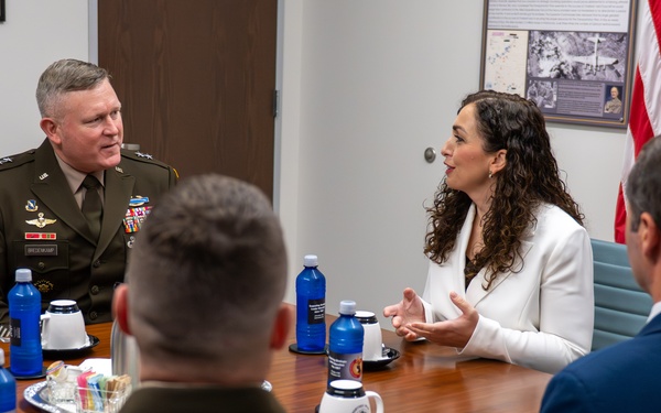 Her Excellency Dr. Vjosa Osmani Sadriu President of the Republic of Kosovo Visits the USAWC