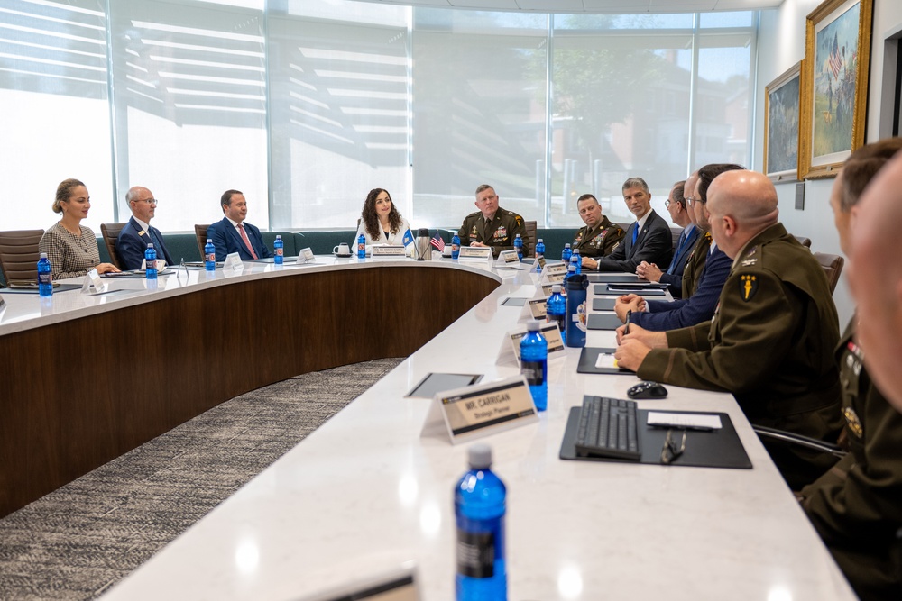 Her Excellency Dr. Vjosa Osmani Sadriu President Of The Republic Of Kosovo Visits the USAWC