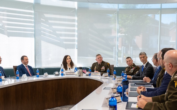 Her Excellency Dr. Vjosa Osmani Sadriu President Of The Republic Of Kosovo Visits the USAWC